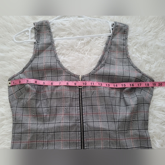 Guess Plaid Zippered Dress size Large - Picture 4 of 7